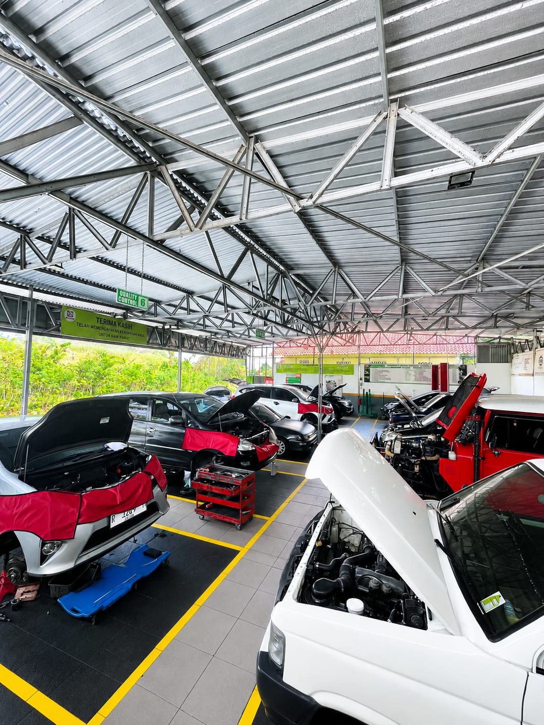 Area carport bengkel
